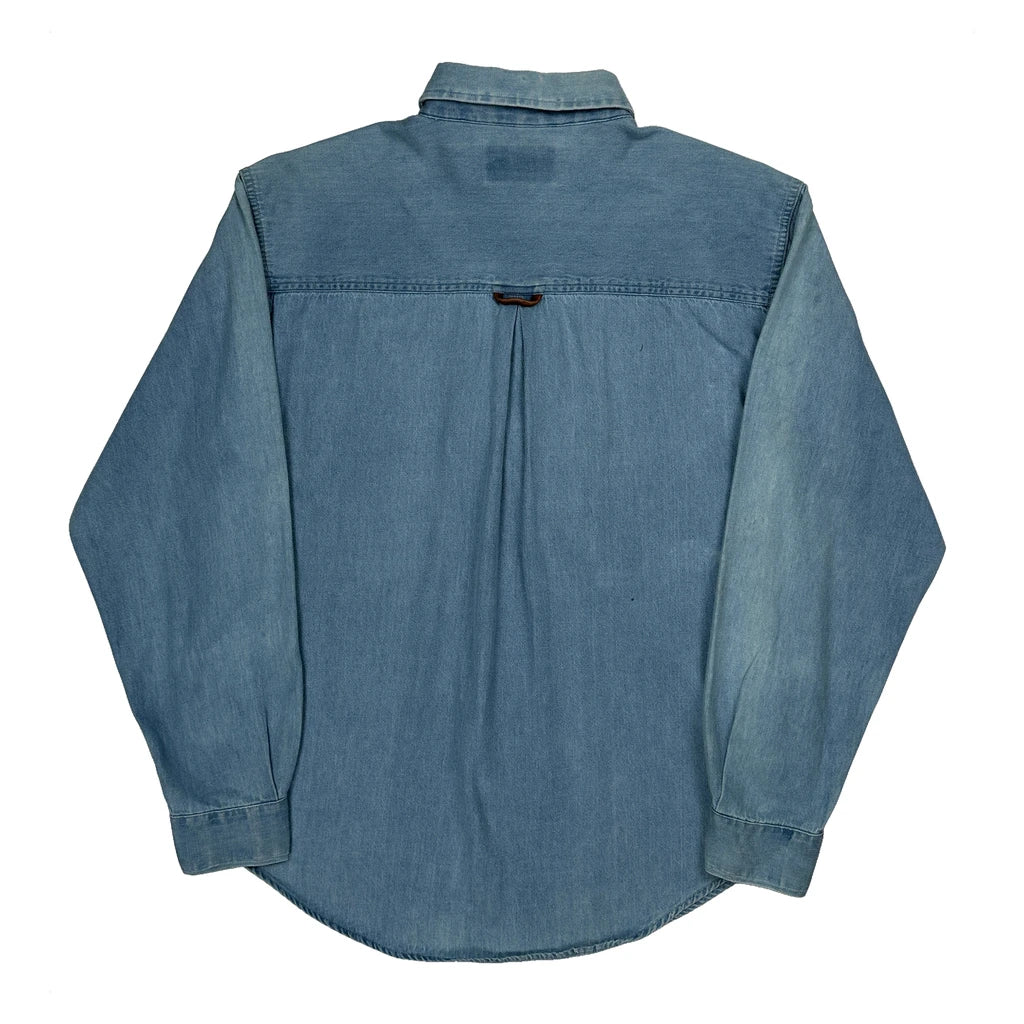 Marlboro Denim Shirt - Small Blue Cotton - Image 2