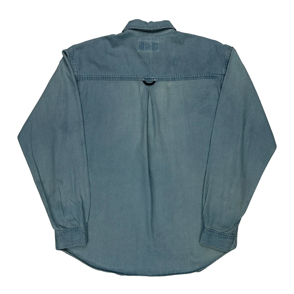 Marlboro Denim Shirt - Small Blue Cotton - Image 2