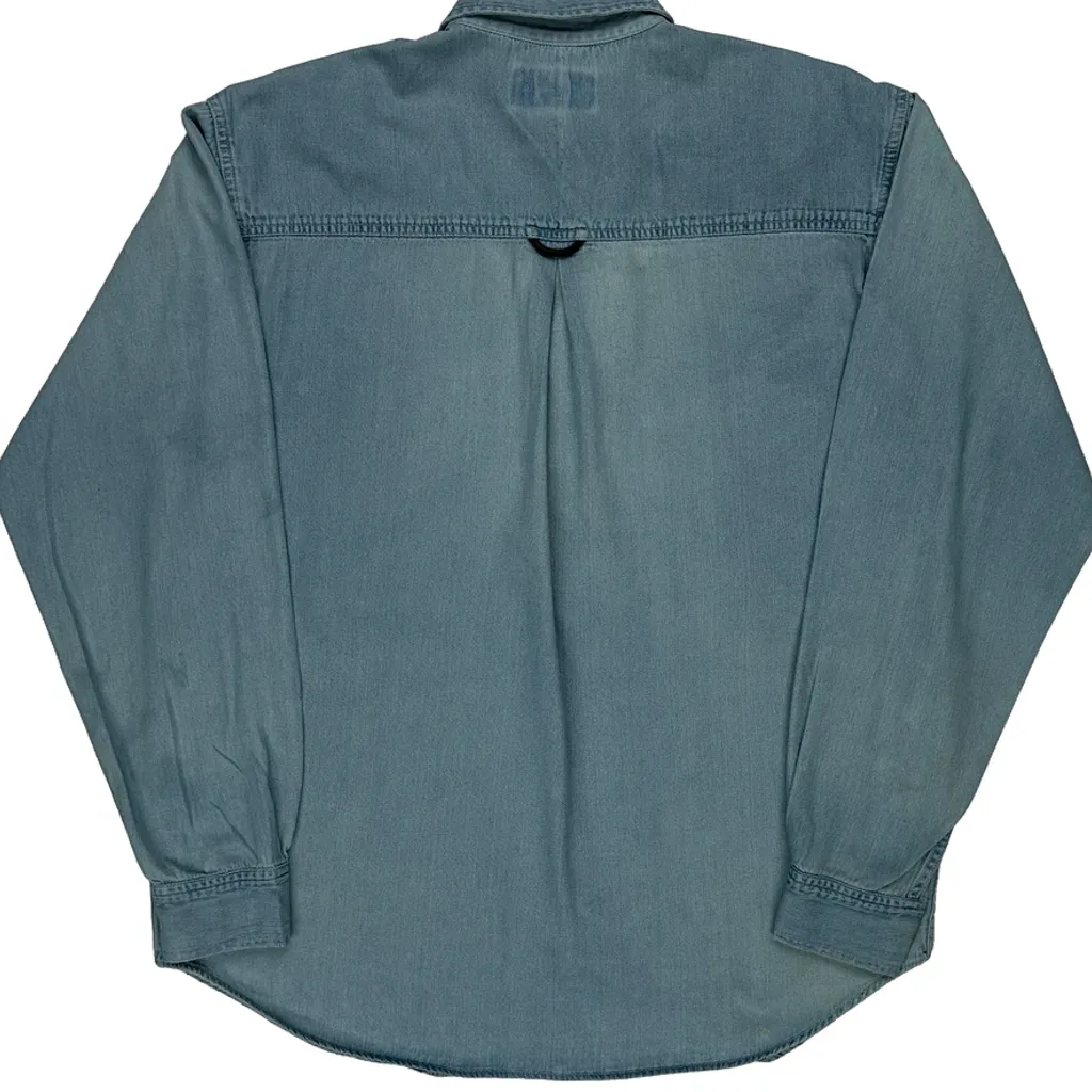 Marlboro Denim Shirt - Small Blue Cotton - Image 7