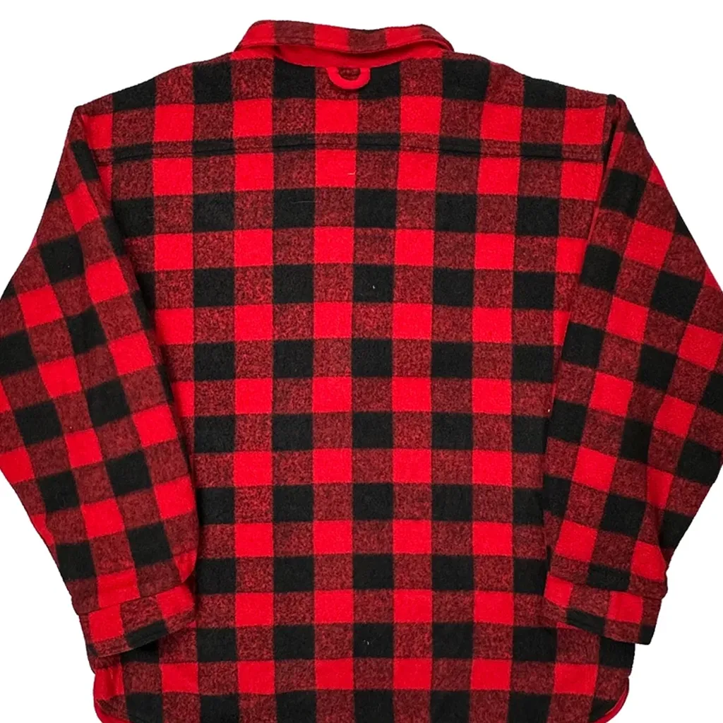 Marlboro Checked Flannel Shirt - XL Red Cotton - Image 7