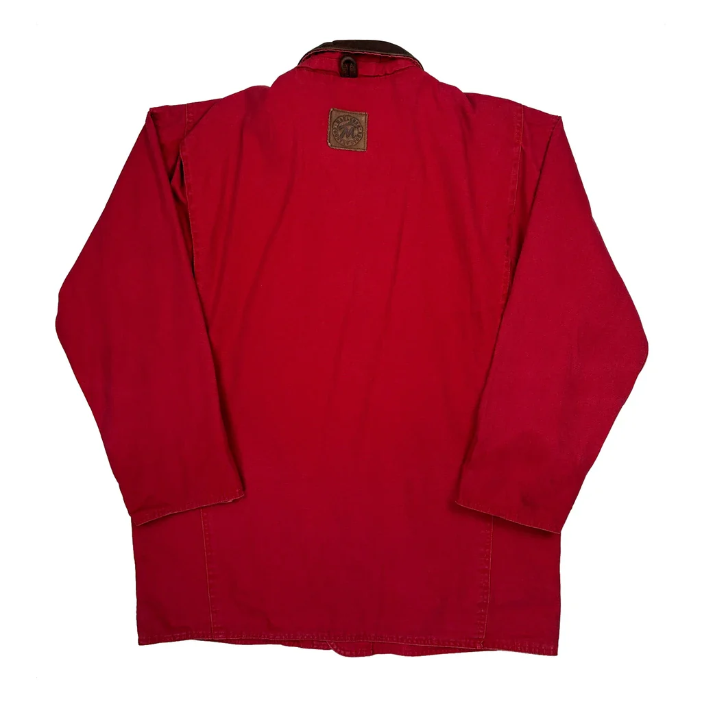 Marlboro Hunting Barn Jacket - Medium Red Cotton - Image 2