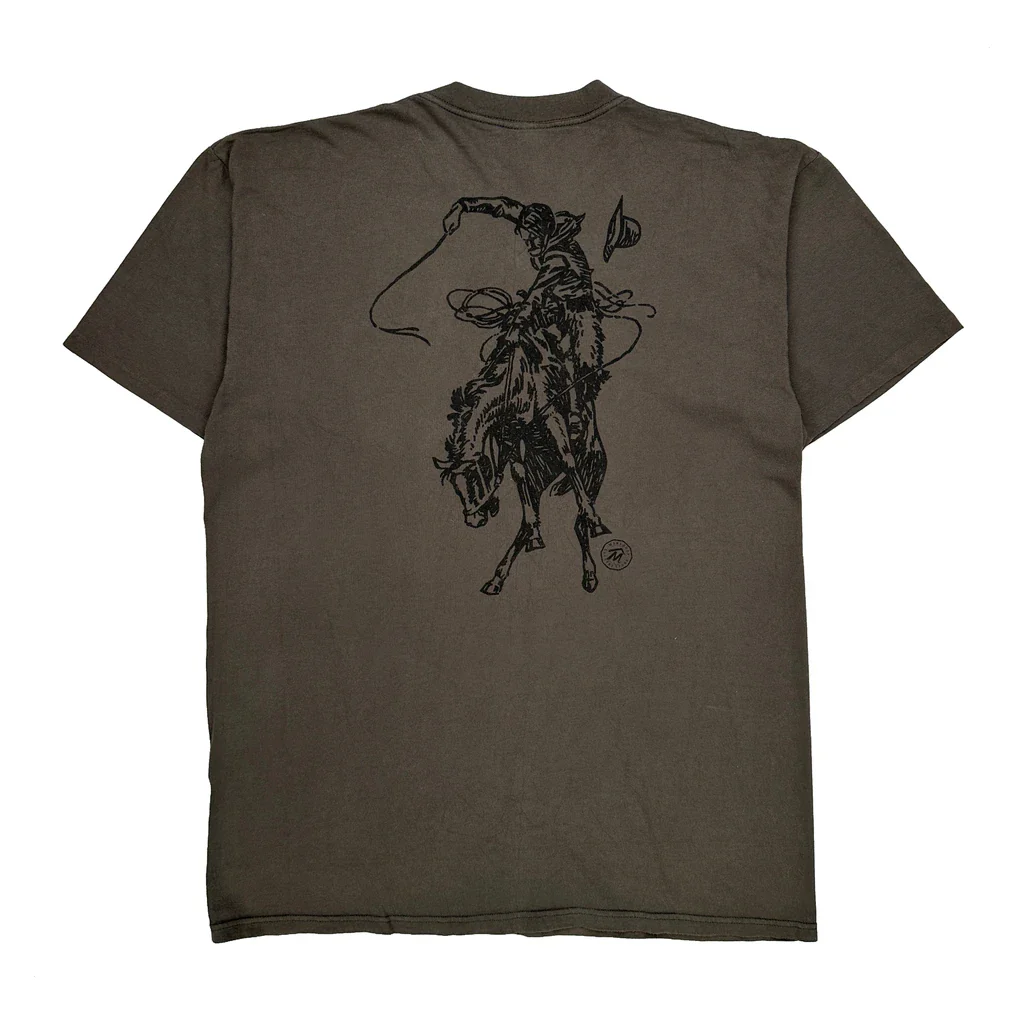 Marlboro Single Stitch T-Shirt - XL Brown Cotton - Image 2