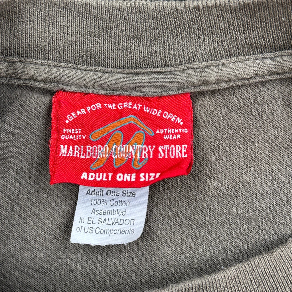 Marlboro Single Stitch T-Shirt - XL Brown Cotton - Image 3