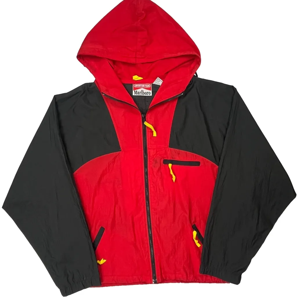 Marlboro Windbreaker - XL Black Nylon - Image 5