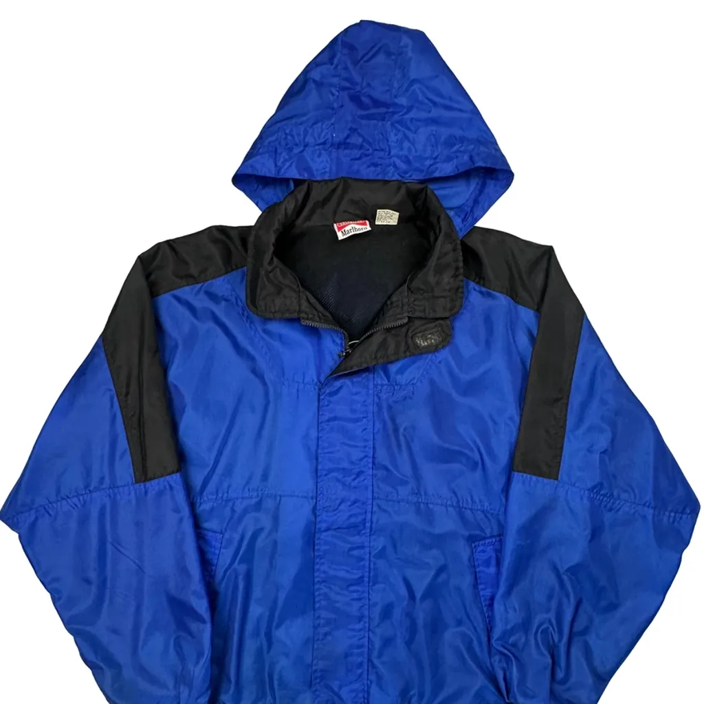 Marlboro Windbreaker - XL Blue Nylon - Image 5