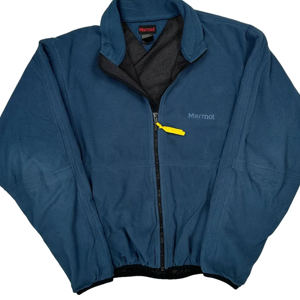 Marmot Fleece Jacket - Large Blue Polyester - Image 5