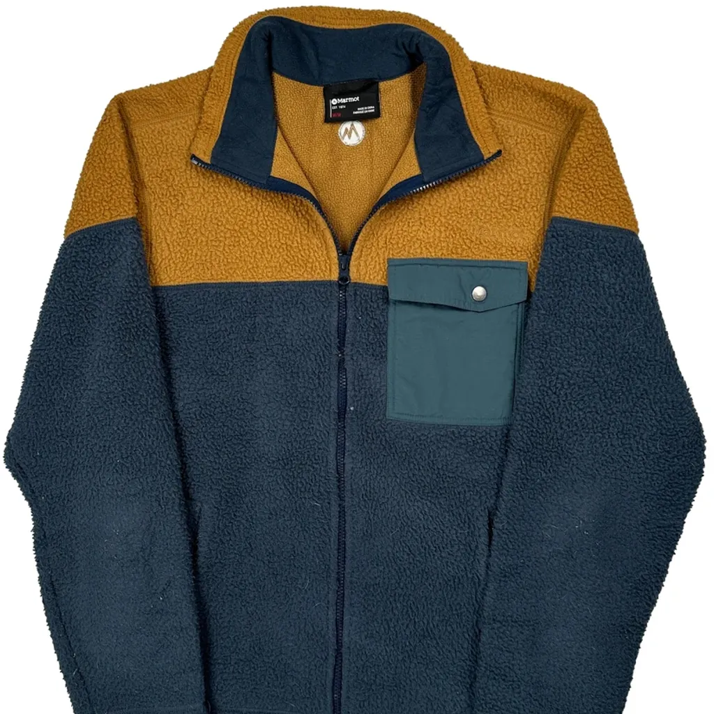 Marmot Fleece Jacket - Medium Blue Polyester - Image 5