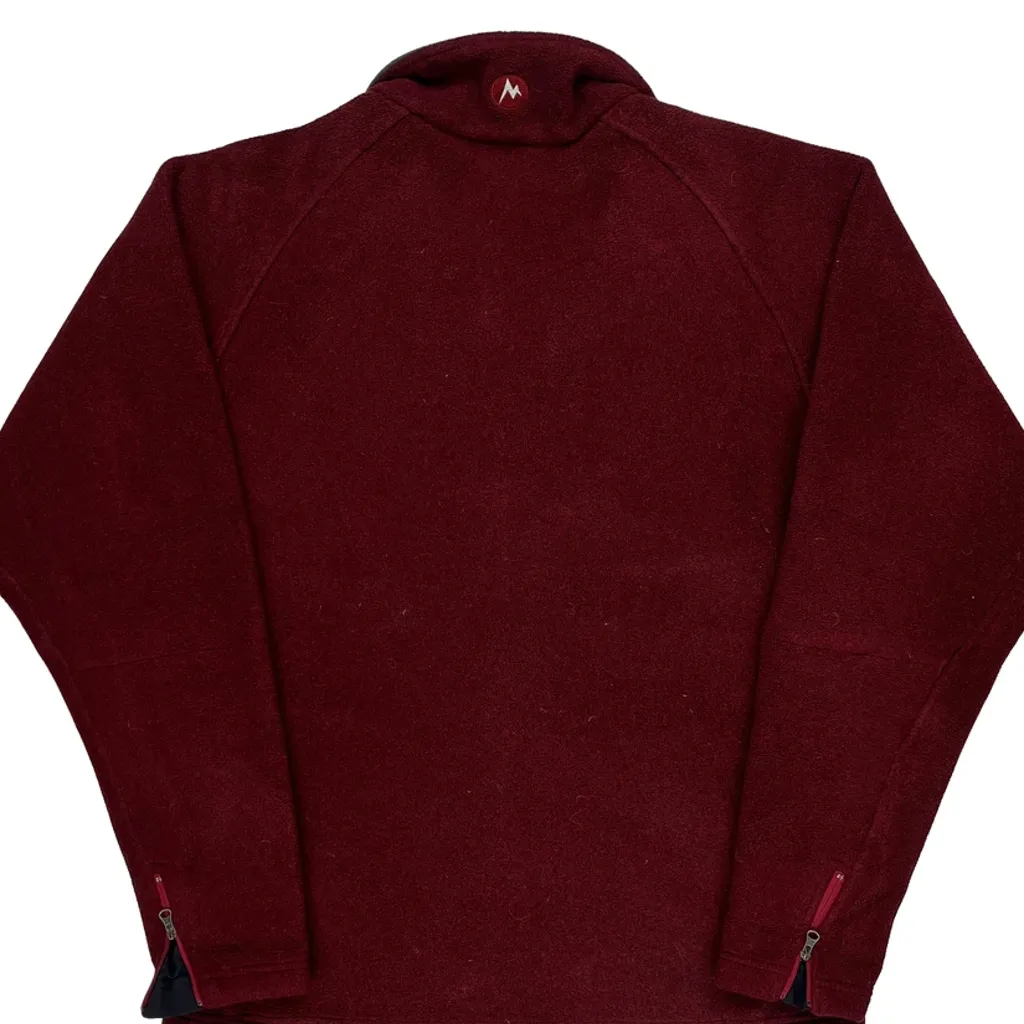 Marmot Fleece Jacket - Medium Red Polyester - Image 7