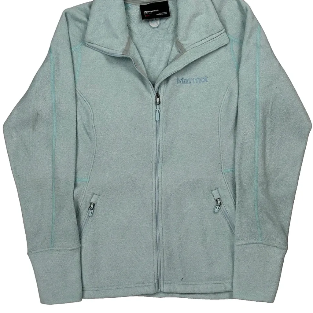 Marmot Fleece Jacket - Medium Blue Polyester - Image 5