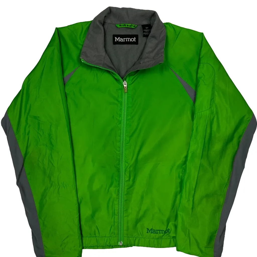 Marmot Windbreaker - Small Green Polyester - Image 4