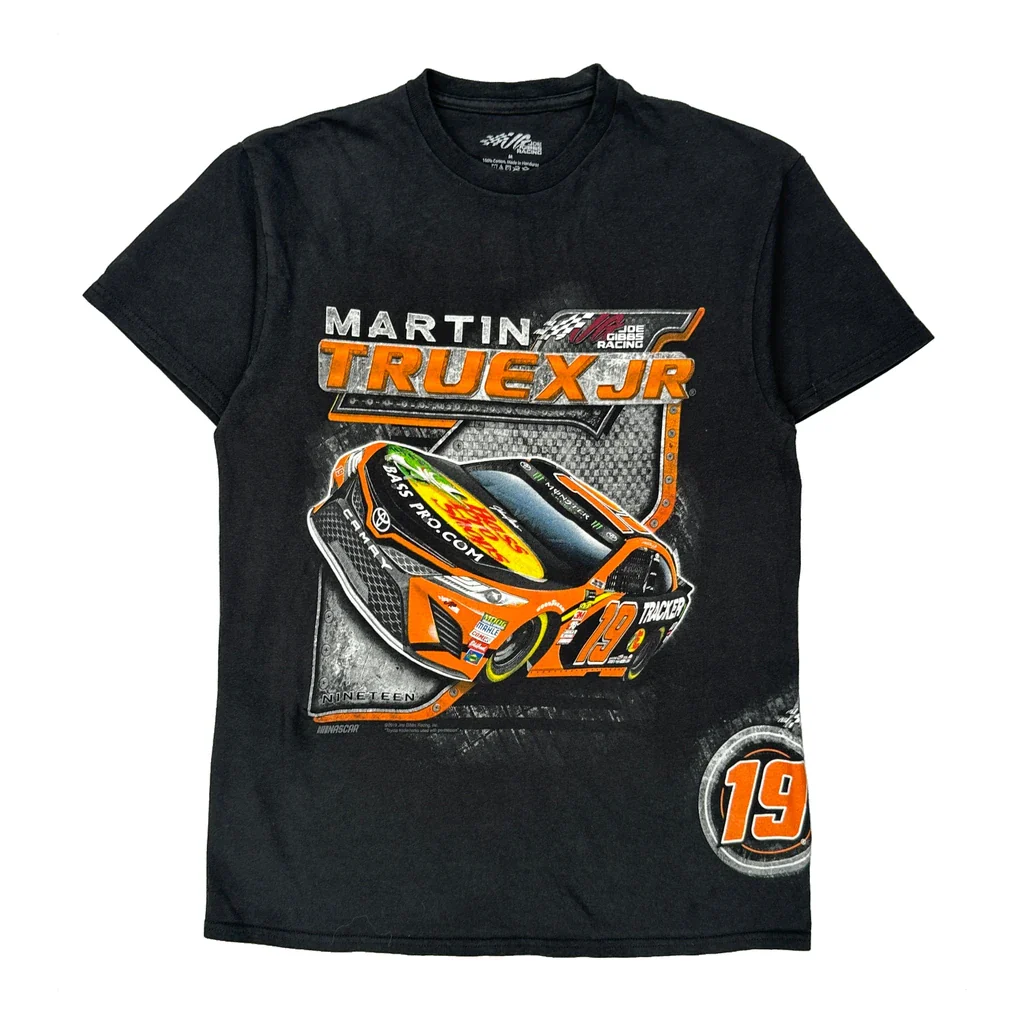 Martin Truex Jr. Joe Gibbs Nascar T-Shirt - Medium Black Cotton