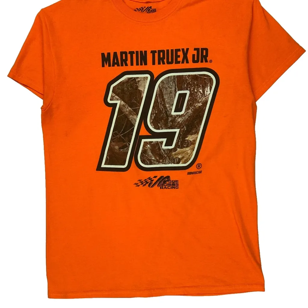 Martin Truex Jr. Unbranded Graphic T-Shirt - Medium Orange Cotton - Image 4