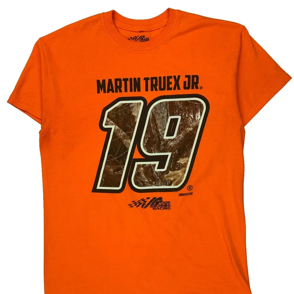 Martin Truex Jr. Unbranded Graphic T-Shirt - Medium Orange Cotton - Image 5