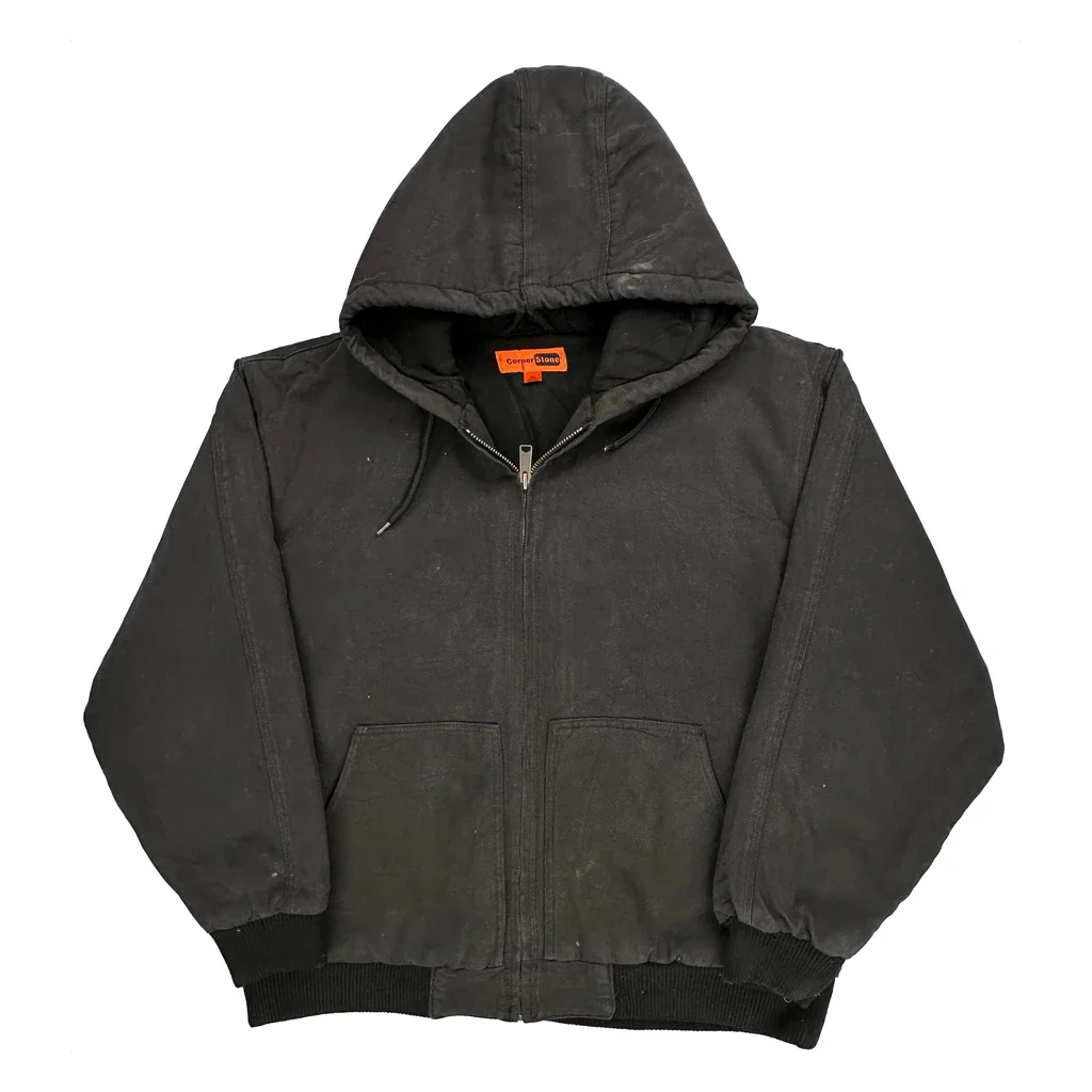 Martin'S Milk Service Corner Stone Workwear Jacket - XL Black Cotton