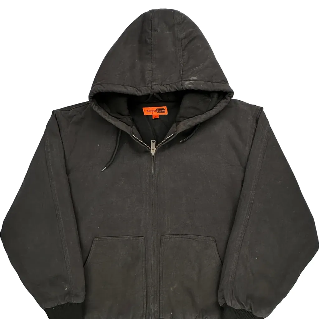 Martin'S Milk Service Corner Stone Workwear Jacket - XL Black Cotton - Image 4