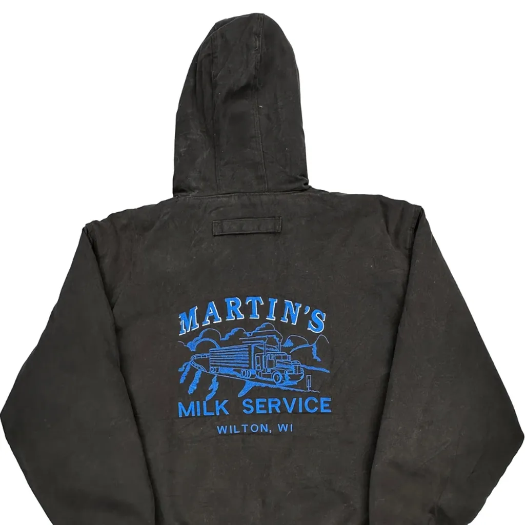Martin'S Milk Service Corner Stone Workwear Jacket - XL Black Cotton - Image 6
