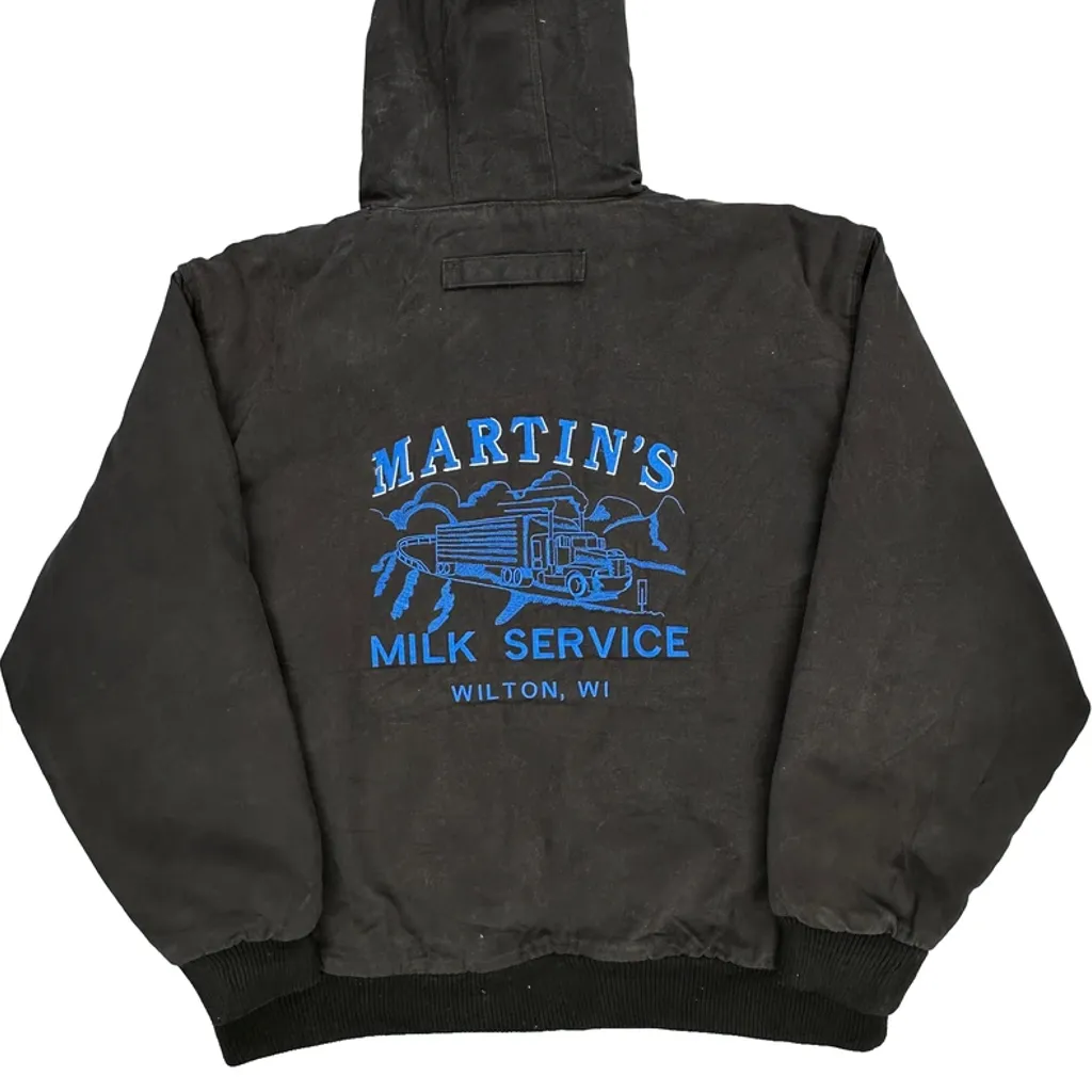 Martin'S Milk Service Corner Stone Workwear Jacket - XL Black Cotton - Image 7