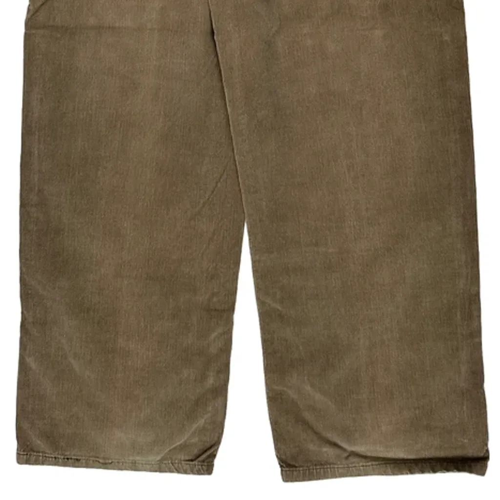 Maryk & Co Loose Fit Corduroy Carpenter Trousers - 36W 34L Brown Cotton - Image 8