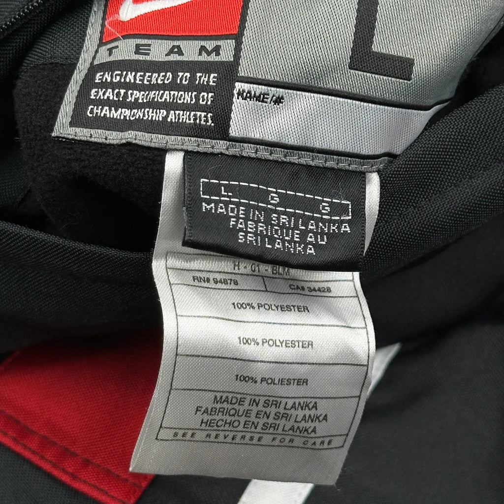 Maryland Nike Track Jacket - Large Black Polyester - Image 3