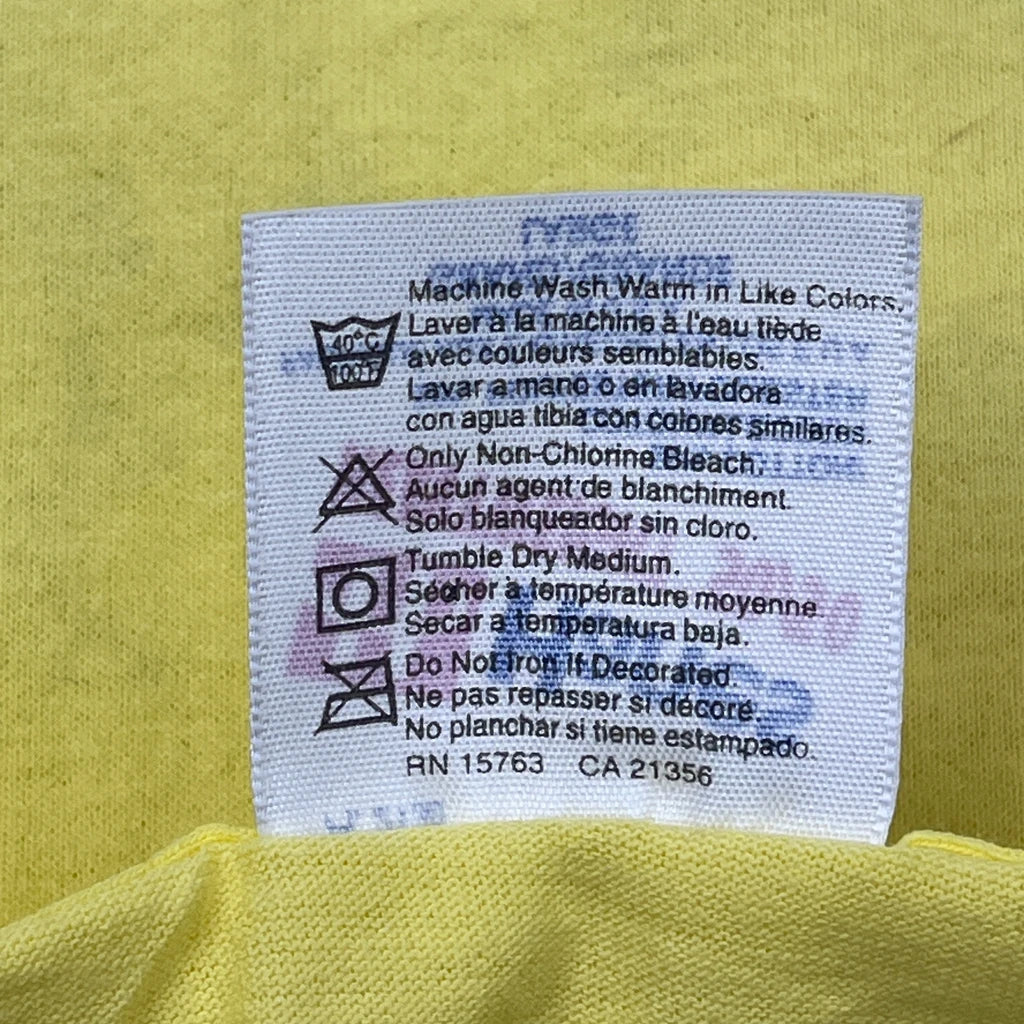 Master Baker Hanes Single Stitch T-Shirt - Large Yellow Cotton Blend - Image 4
