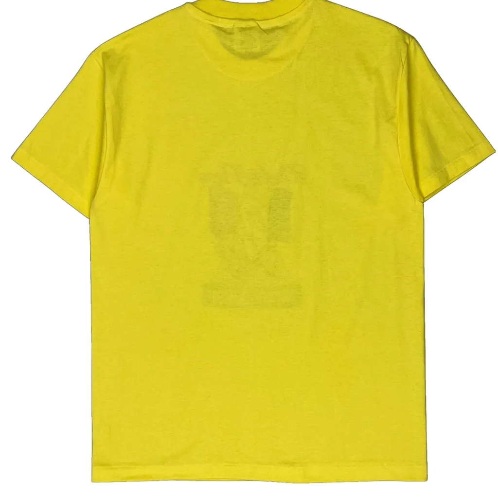 Master Baker Hanes Single Stitch T-Shirt - Large Yellow Cotton Blend - Image 8