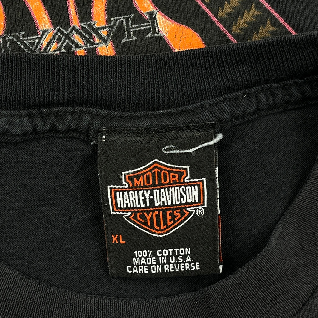 Maui Harley Davidson Graphic T-Shirt - XL Black Cotton - Image 3