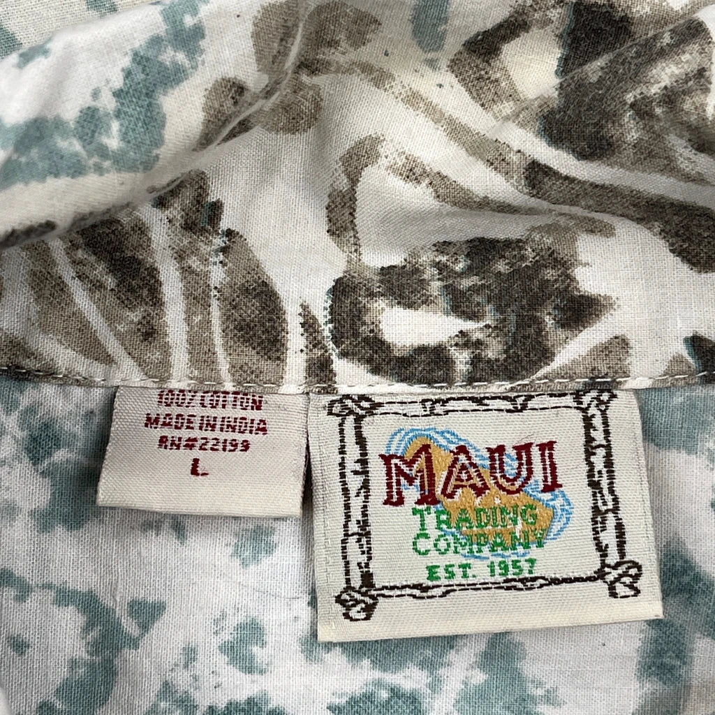 Maui Floral Hawaiian Shirt - Large Multicoloured Cotton - Image 3