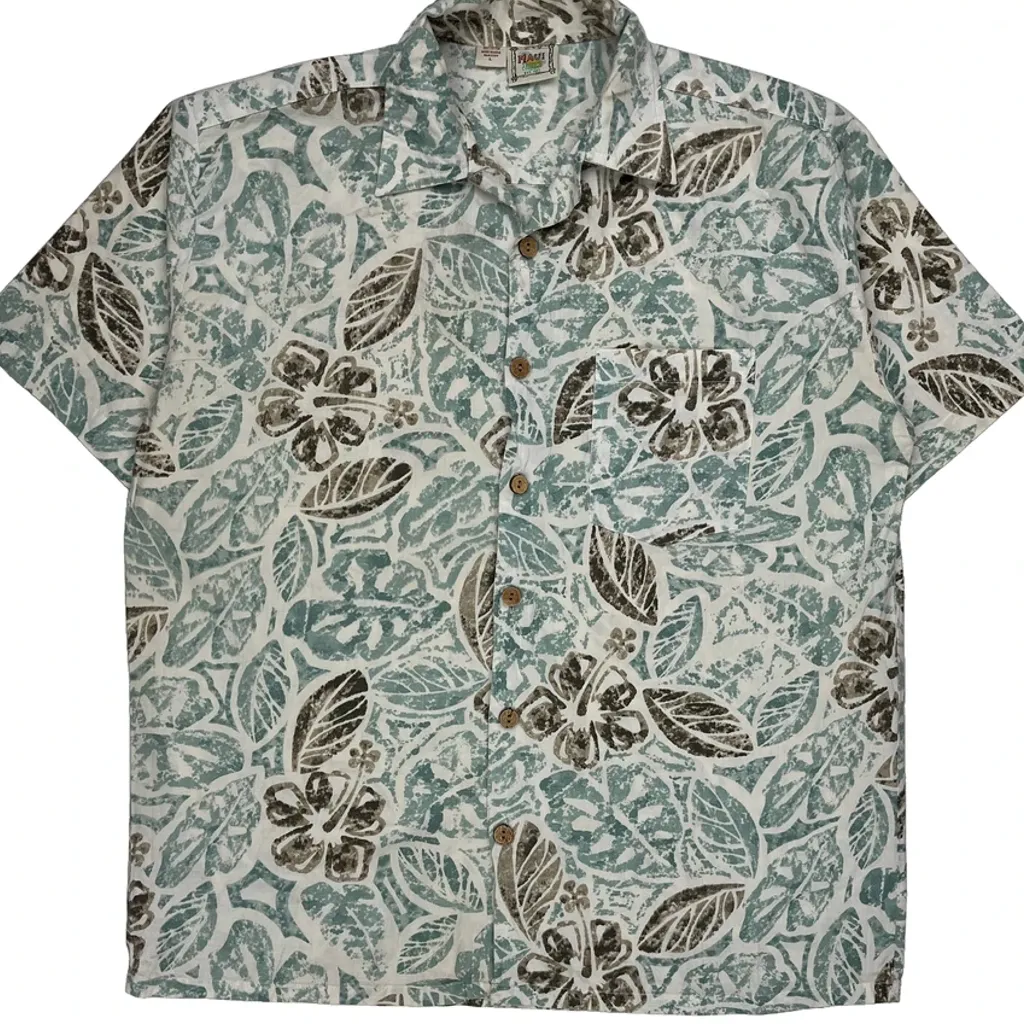 Maui Floral Hawaiian Shirt - Large Multicoloured Cotton - Image 4