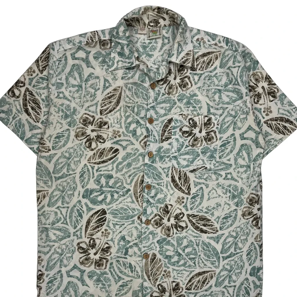 Maui Floral Hawaiian Shirt - Large Multicoloured Cotton - Image 5