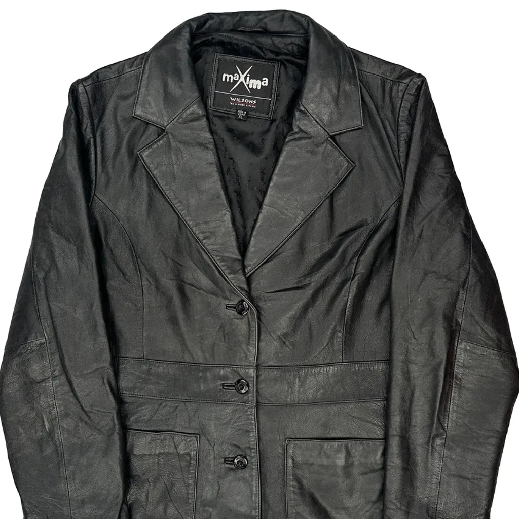 Maxima Leather Jacket - XL Black Leather - Image 4