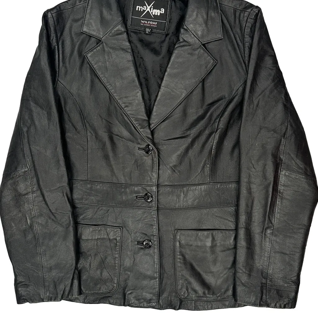 Maxima Leather Jacket - XL Black Leather - Image 5