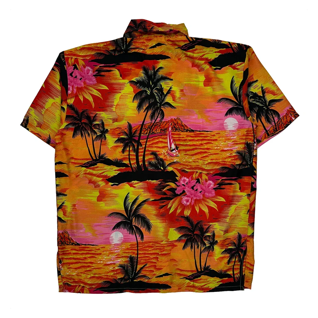 Mc. Clain Floral Hawaiian Shirt - Medium Multicoloured Polyester - Image 2