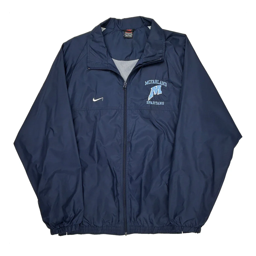 Mcfarland Spartans Nike Windbreaker - Large Navy Polyester