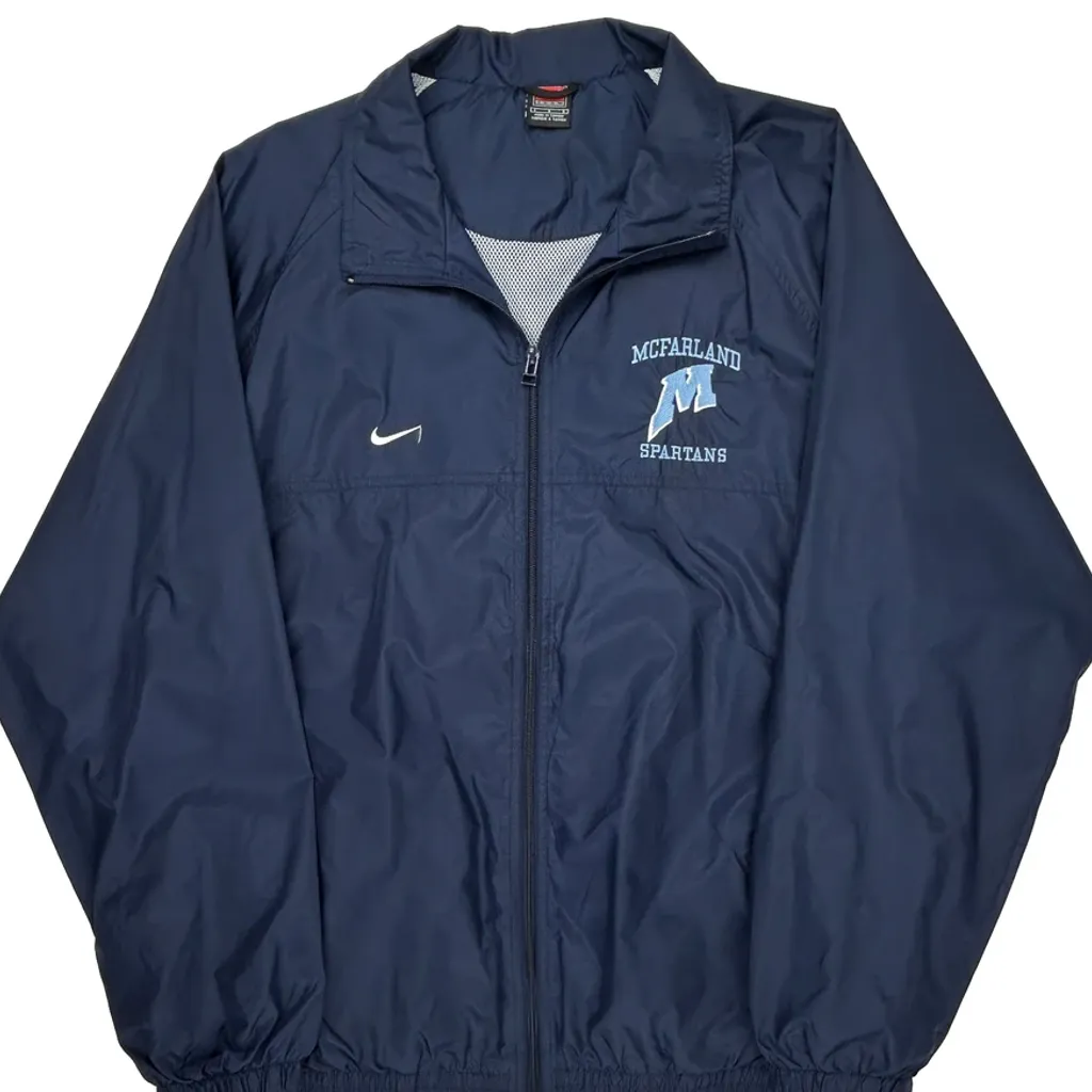 Mcfarland Spartans Nike Windbreaker - Large Navy Polyester - Image 5