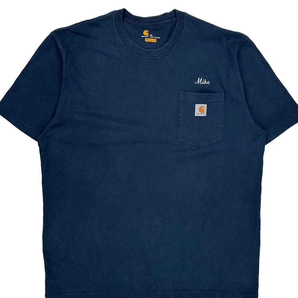 Mechanical Vibration & Balancing Services, Inc. Carhartt T-Shirt - XL Navy Cotton - Image 5