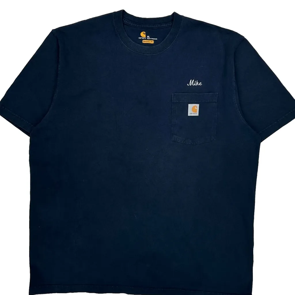 Mechanical Vibration & Balancing Services, Inc. Carhartt Graphic T-Shirt - XL Navy Cotton - Image 5