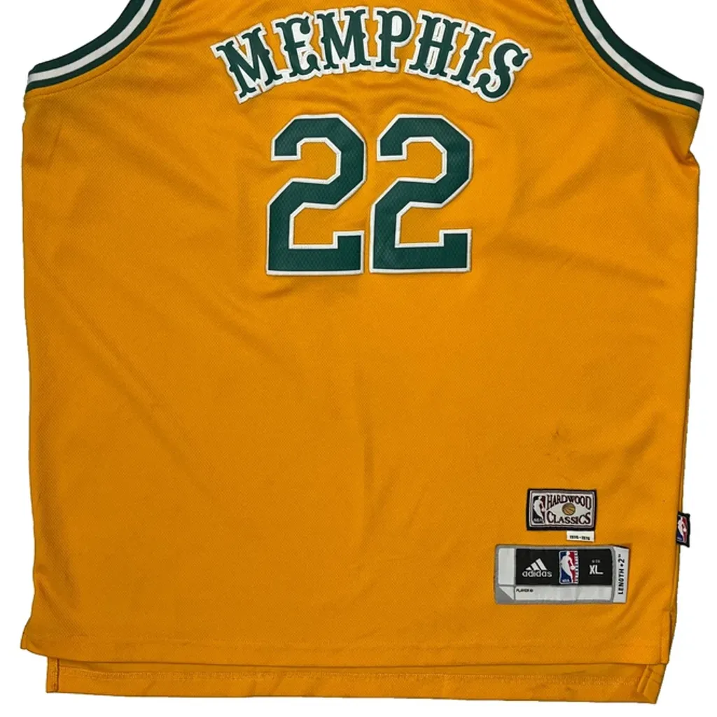 Memphis Adidas 2011 #22 Rudy Gay Jersey - XL Yellow Polyester - Image 4