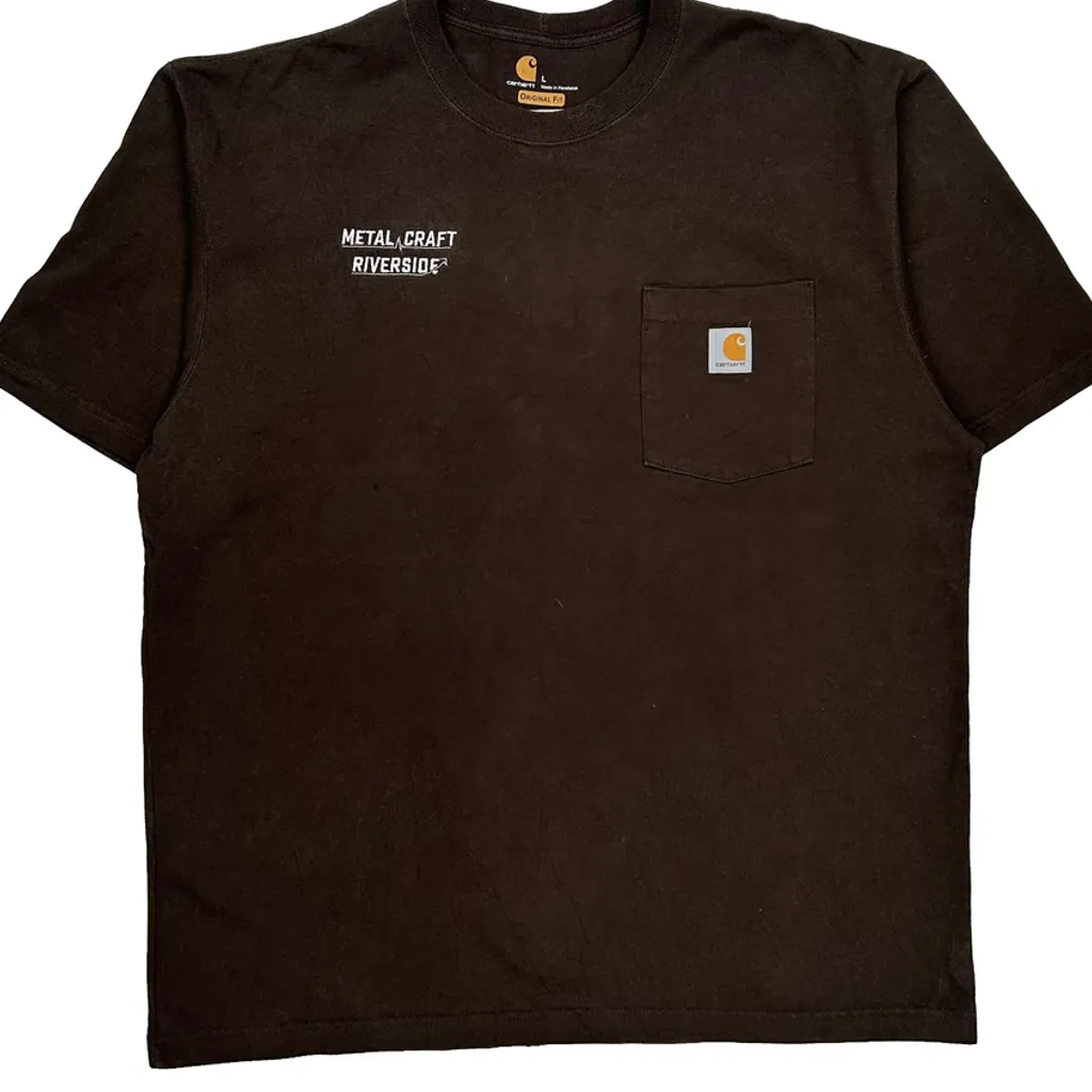 Metal Craft Riverside Carhartt T-Shirt - Large Black Cotton - Image 4