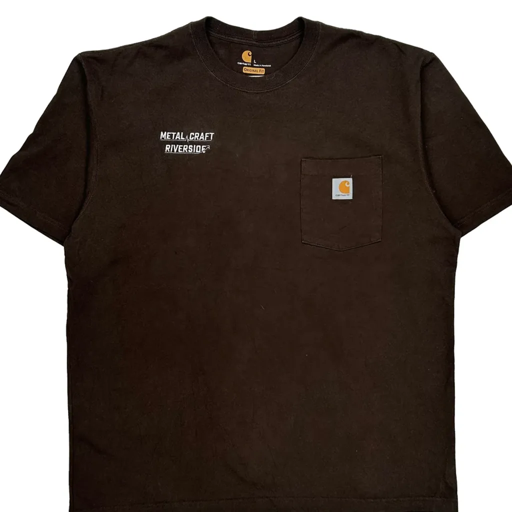 Metal Craft Riverside Carhartt T-Shirt - Large Black Cotton - Image 5