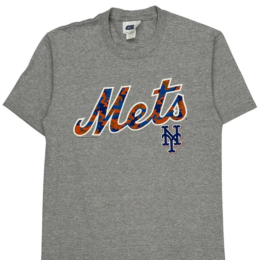 Mets Csa Graphic T-Shirt - Medium Gray Cotton - Image 4