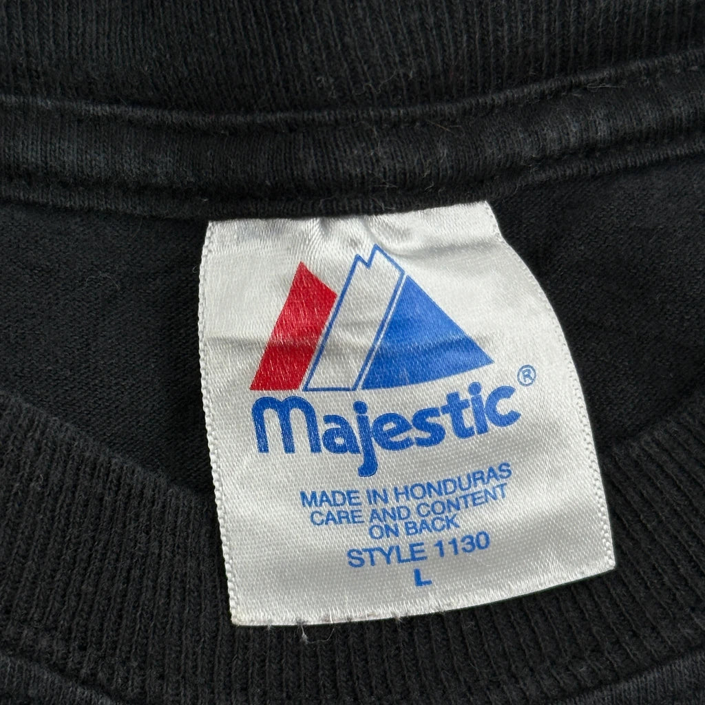 Mets Majestic Mlb T-Shirt - Large Black Cotton - Image 3