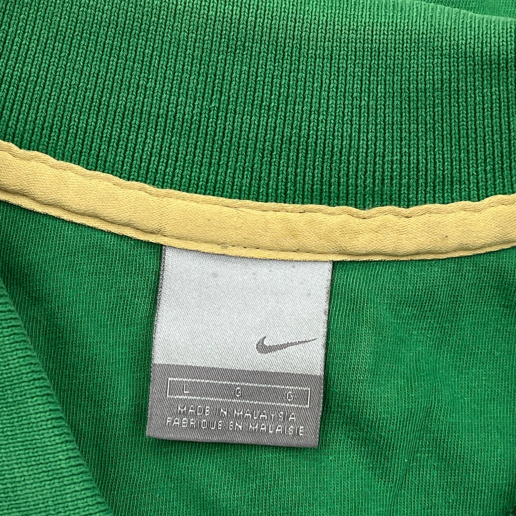 Mexico Nike Football Polo Shirt - Large Green Cotton - Image 3