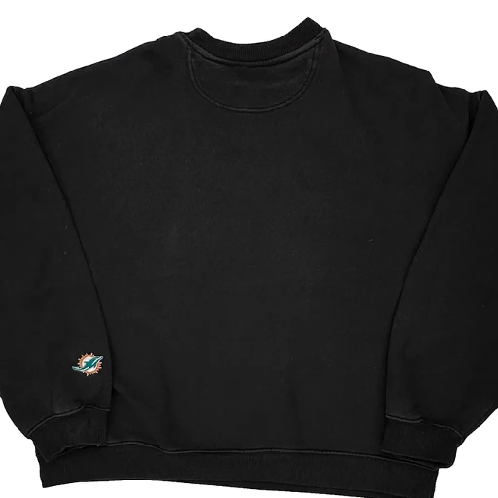 Miami Dolphins Nfl Football Sweatshirt - Medium Black Cotton - Image 6