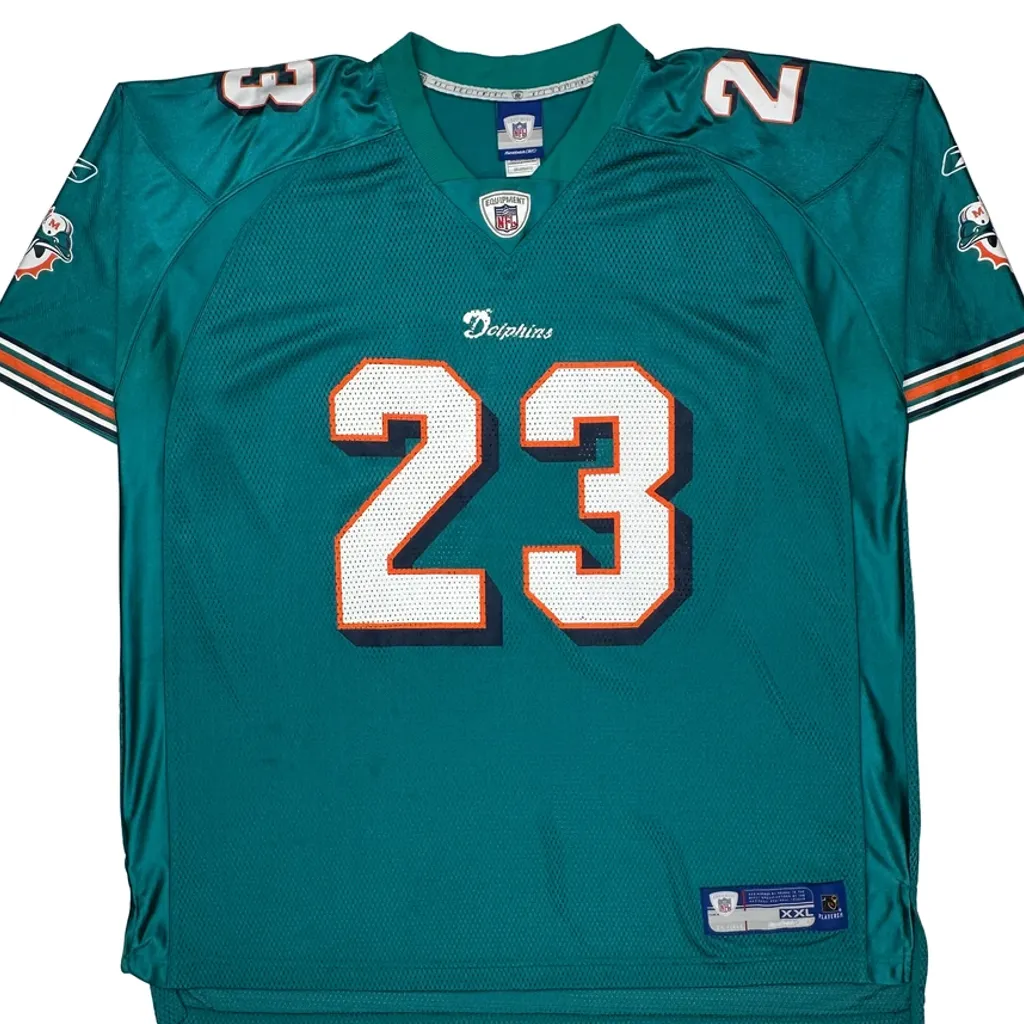 Miami Dolphins Reebok Nfl Jersey - 2XL Green Polyester - Image 5