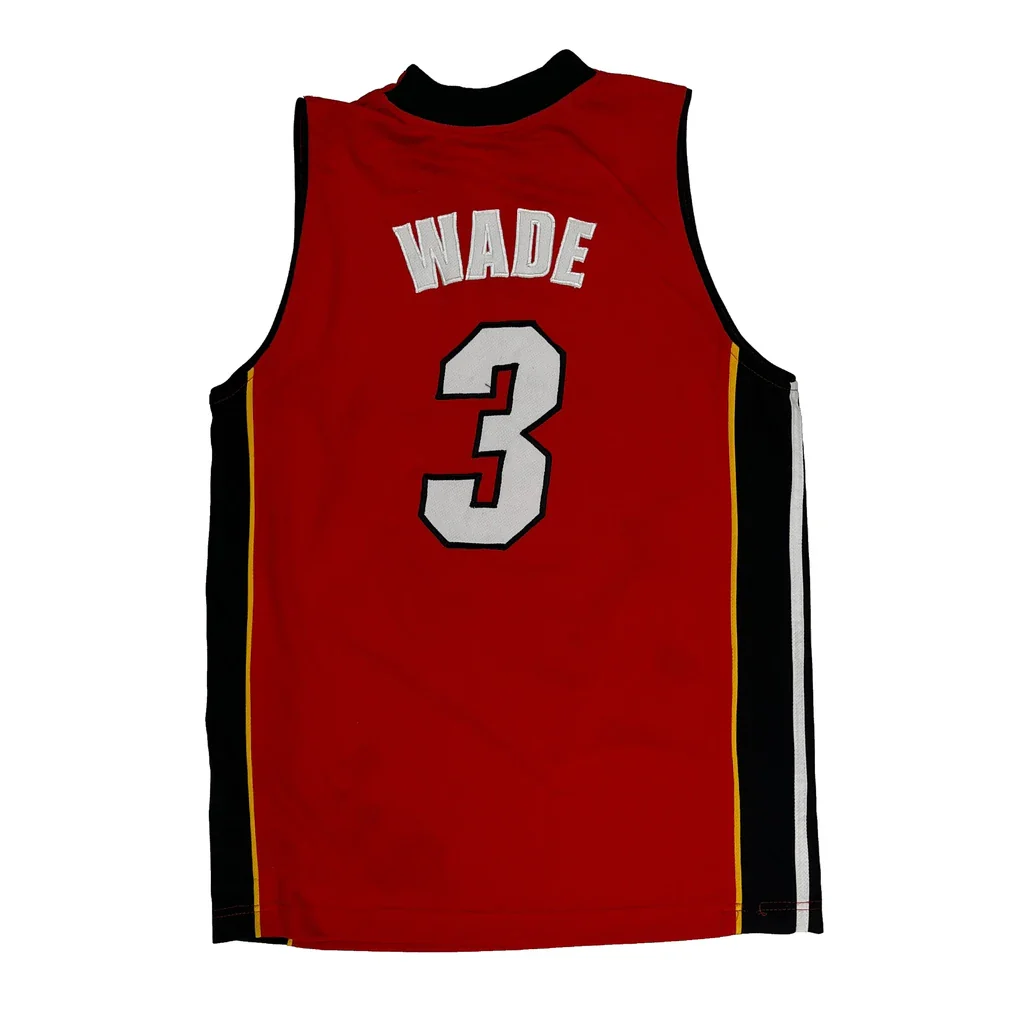 Miami Heat Adidas Nba Jersey - Medium Red Polyester - Image 2