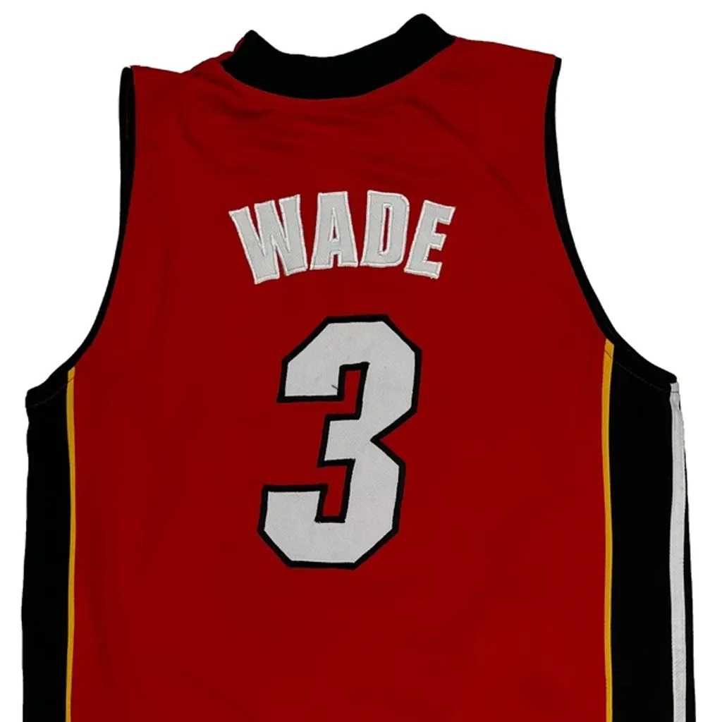 Miami Heat Adidas Nba Jersey - Medium Red Polyester - Image 7