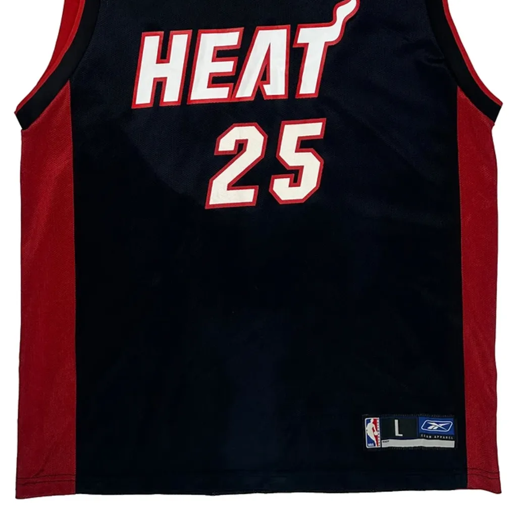 Miami Heat Reebok Simien Nba Jersey - Large Black Nylon - Image 5
