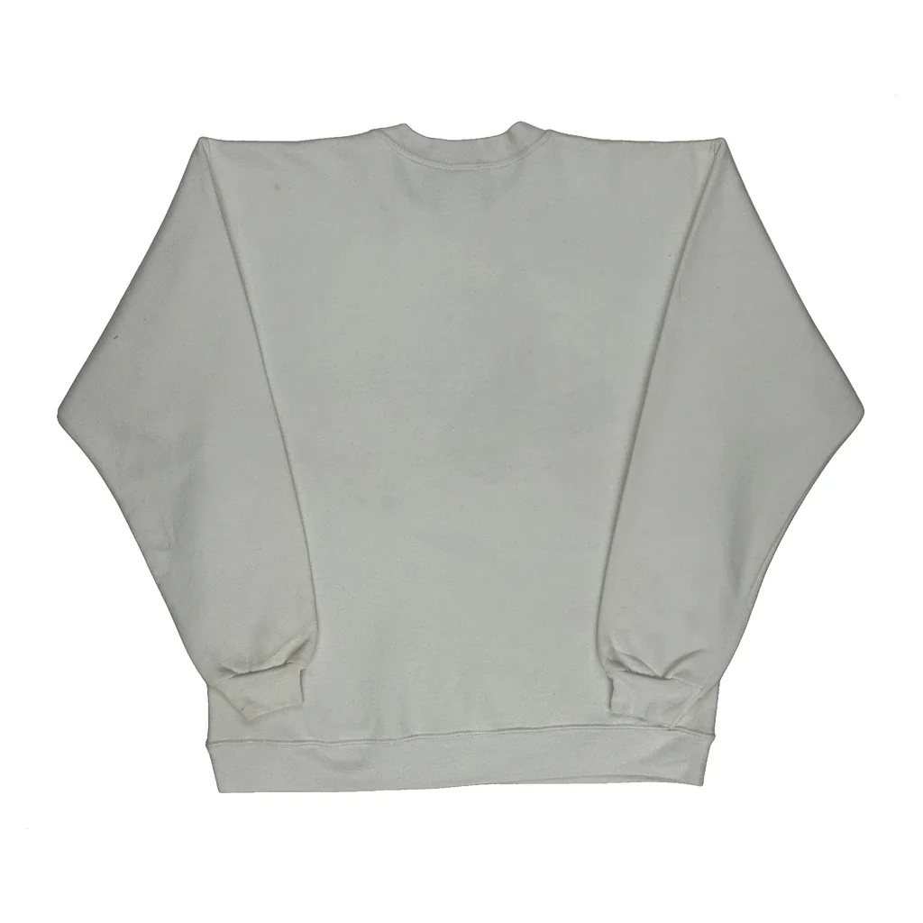 Miami Planet Hollywood Graphic Sweatshirt - Medium White Cotton Blend - Image 2