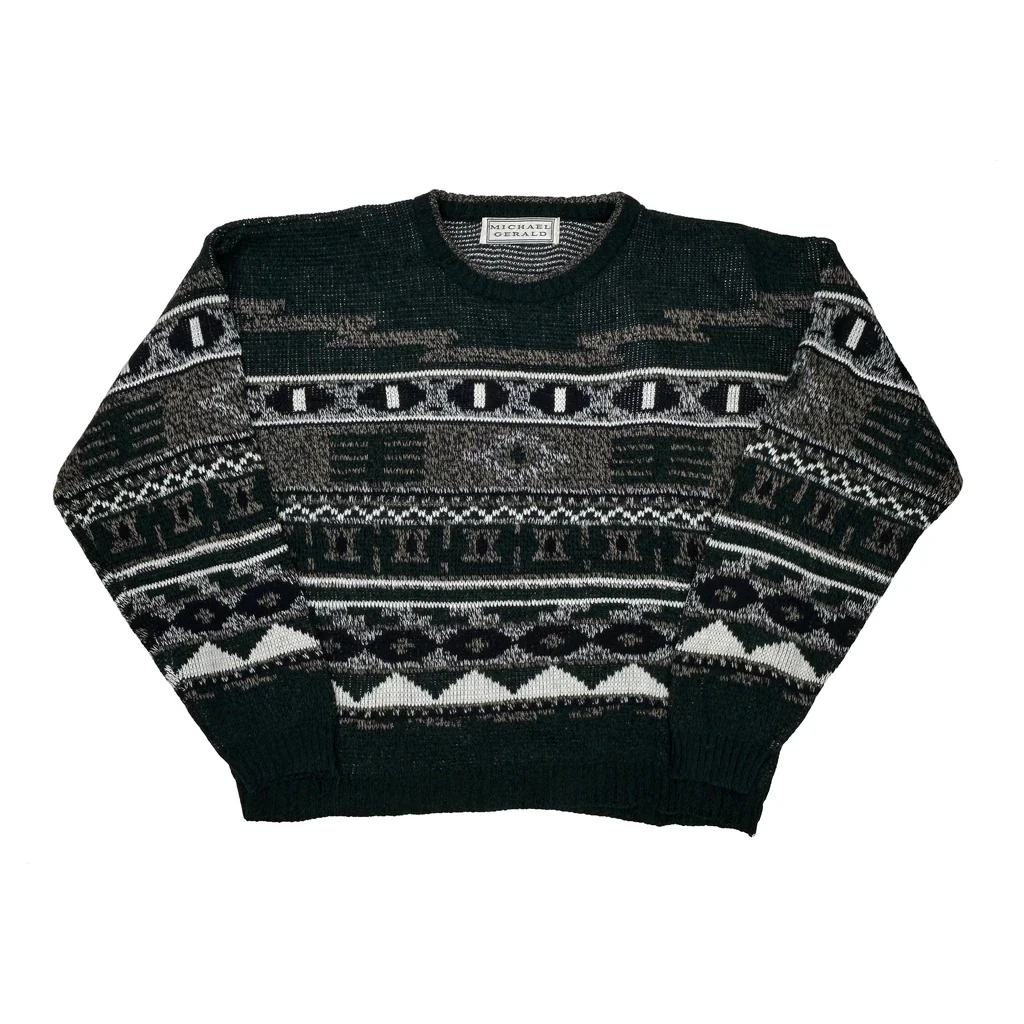 Michael Gerald Sweater - Large Black Acrylic