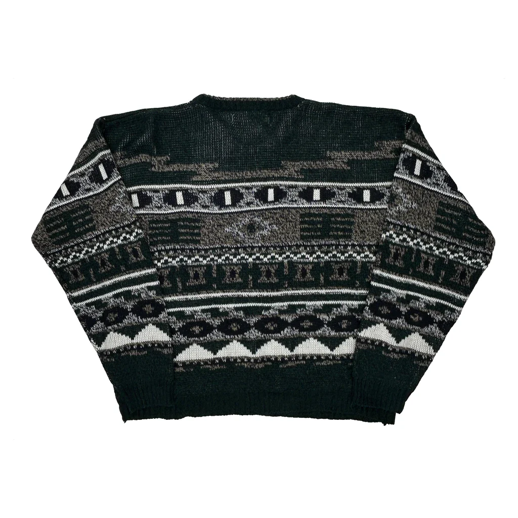 Michael Gerald Sweater - Large Black Acrylic - Image 2